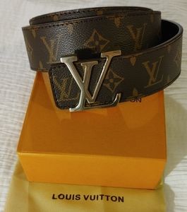 Louis Vuitton Monogram Silver Belt. 115/46